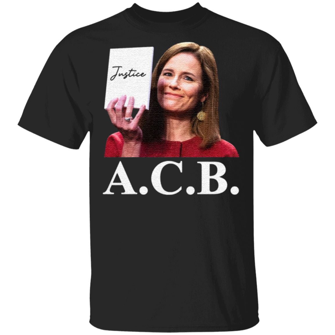 Judge Notorious ACB Amy Coney Barrett Empty Note Pad No Notes Justice T-Shirt