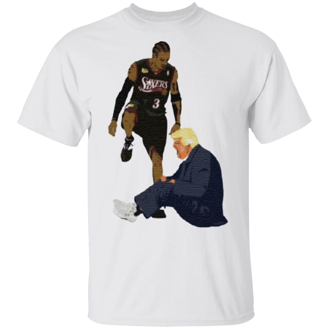 Allen Iverson Steps Over Donald Trump T-Shirt