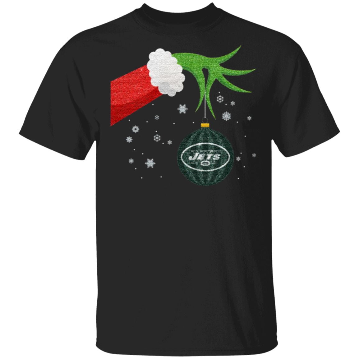 The Grinch Christmas Ornament New York Jets T Shirt