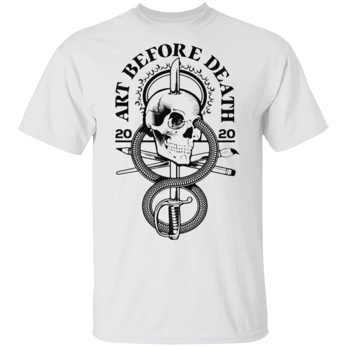 Skull art before death 2020 t shirt