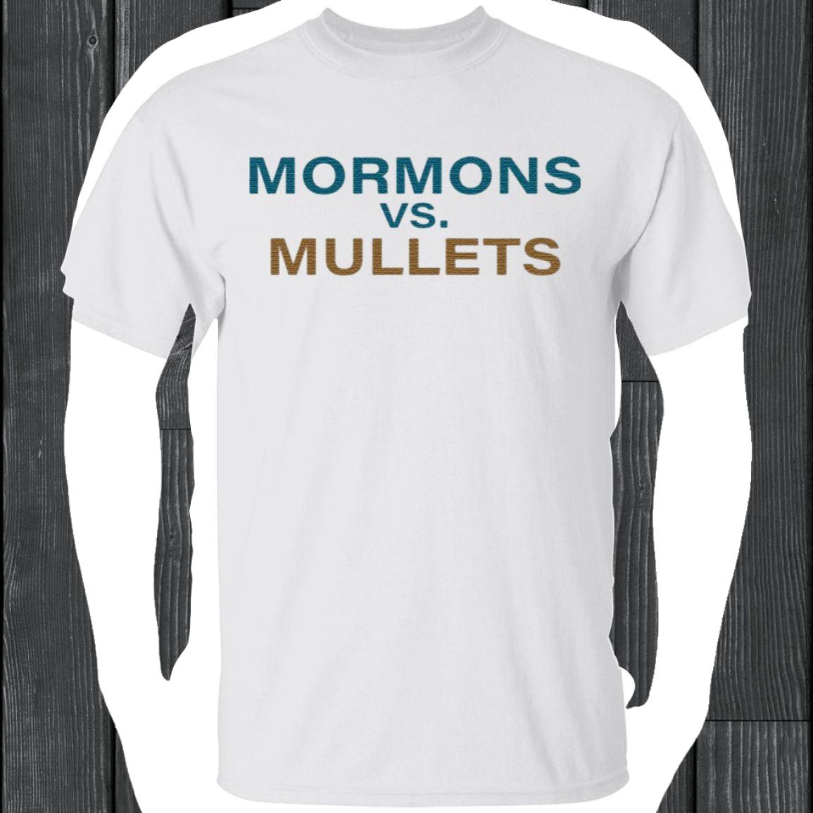 Mormons Vs Mullets Football T Shirt