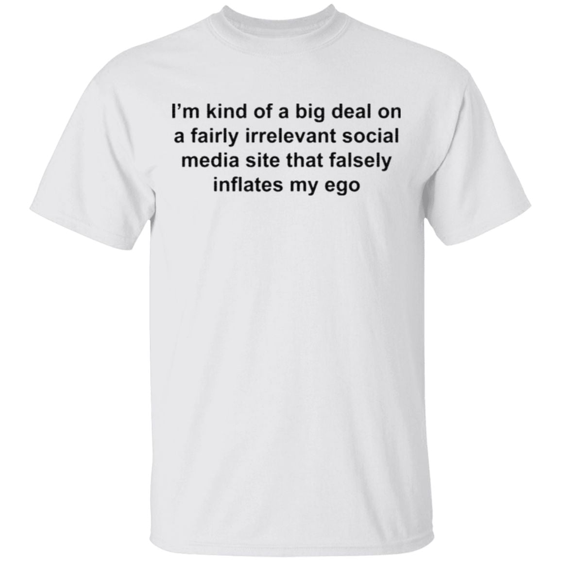 I’m Kind Of A Big Deal On A Fairly Irrelevant Social Media Site That Falsely Inflates My Ego T Shirt