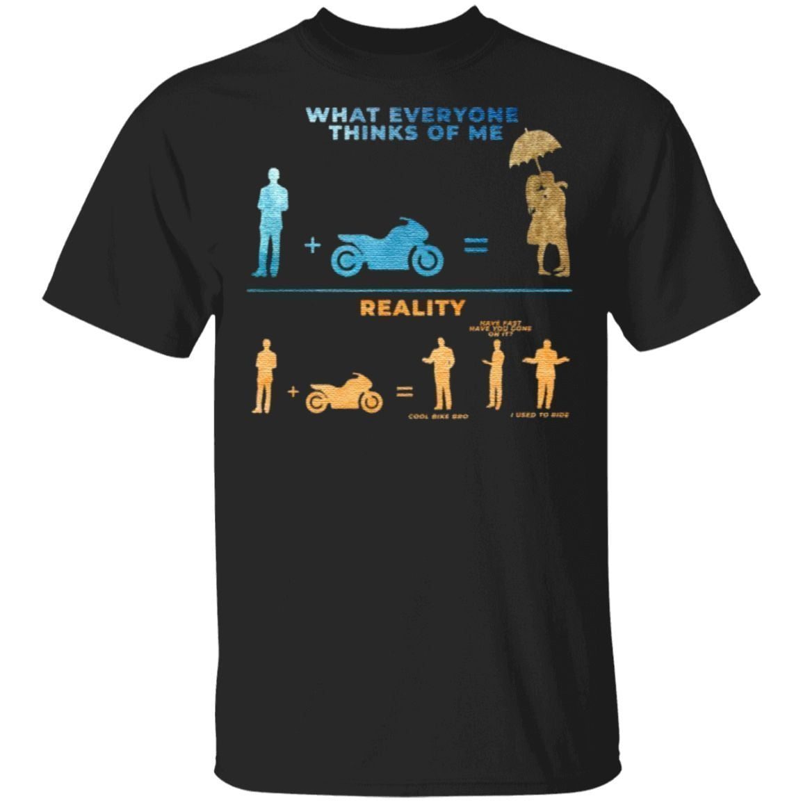 What Everyone Thinks of Me Reality Cool Bike Bro Sarcasm Biker T-Shirt