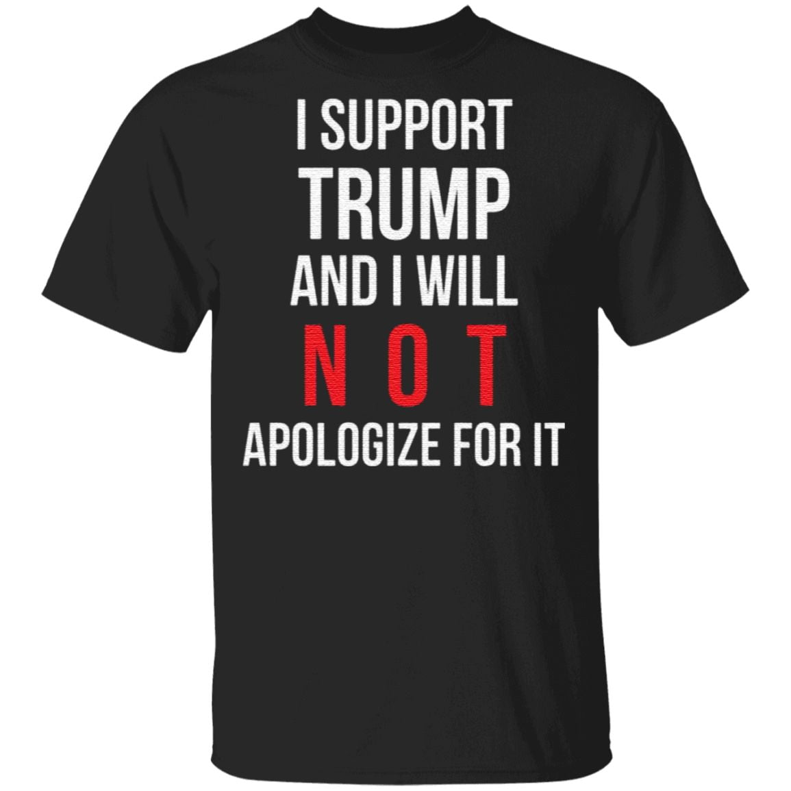 I Support Trump And I Will Not Apologize For It T Shirt