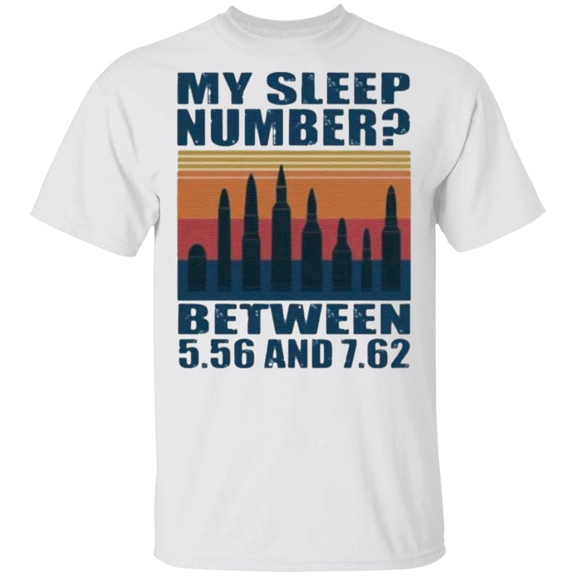 My sleep number between 5.56 and t shirt
