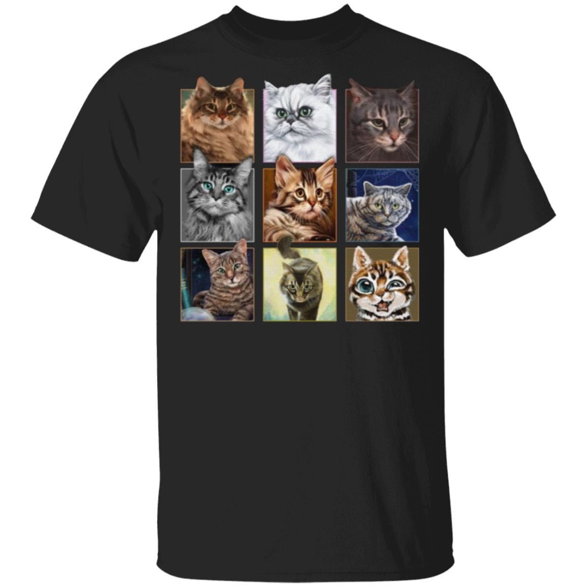Cats In Squares T-Shirt