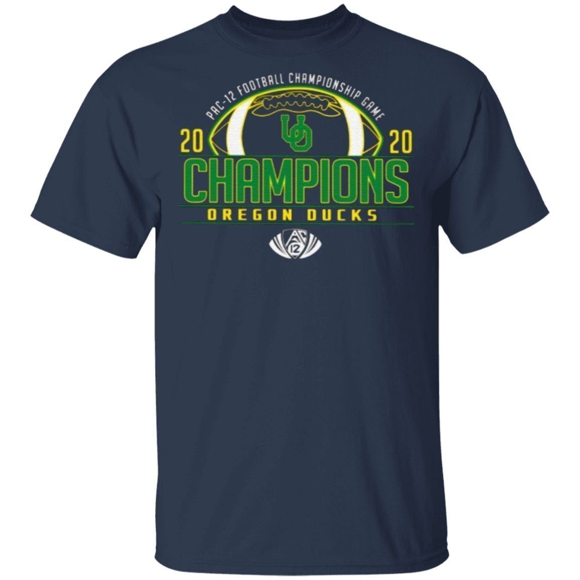 Oregon Ducks 2020 PAC-12 Football Champions T Shirt