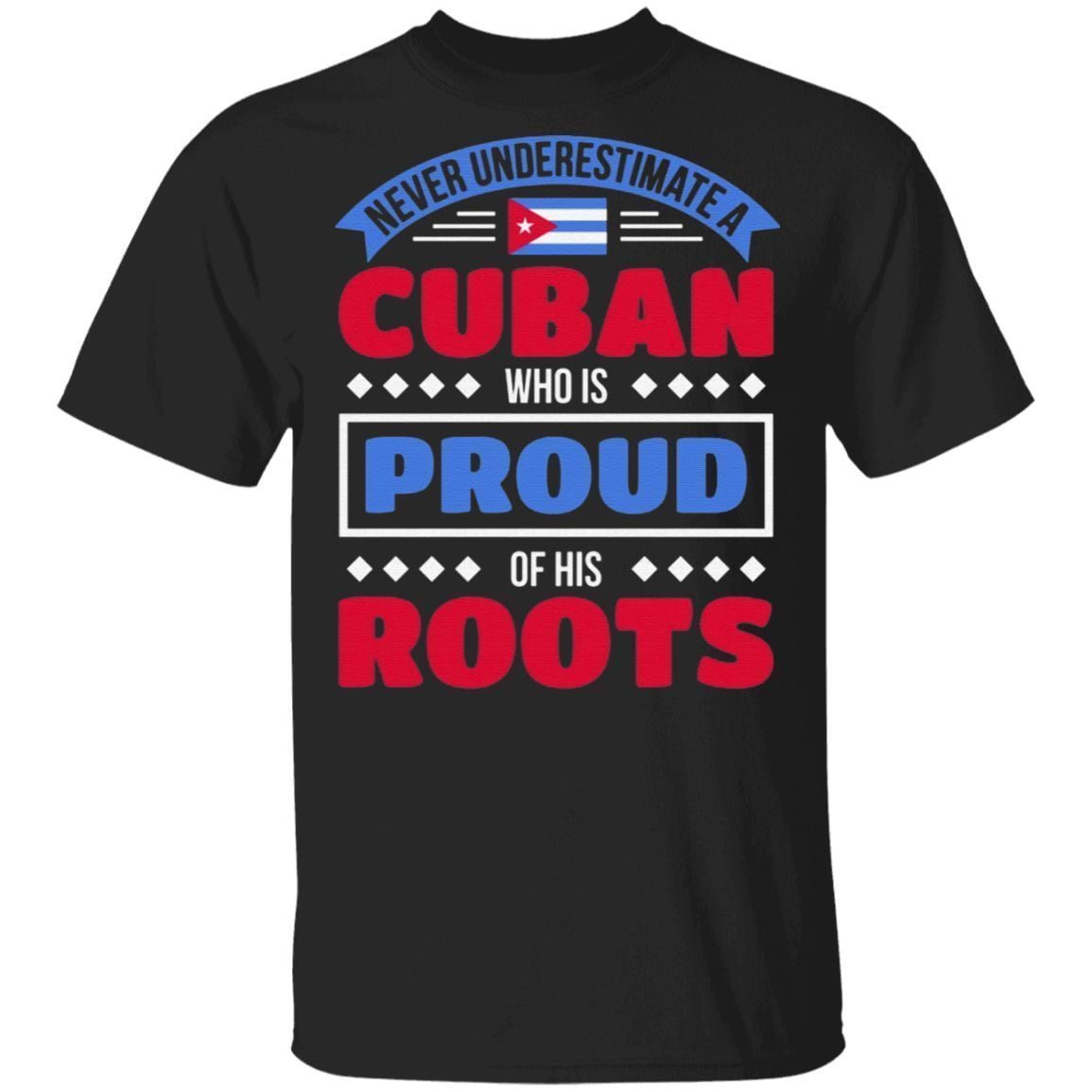Never Underestimate A Cuban Who Is Proud Of His Roots TShirt