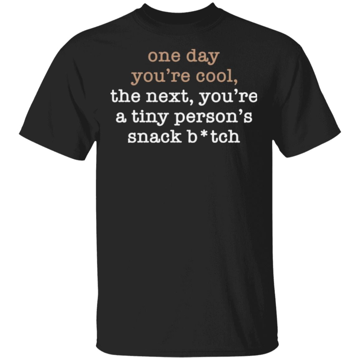 One Day You’re Cool The Next You’re A Tiny Person’s Snack Bitch T Shirt
