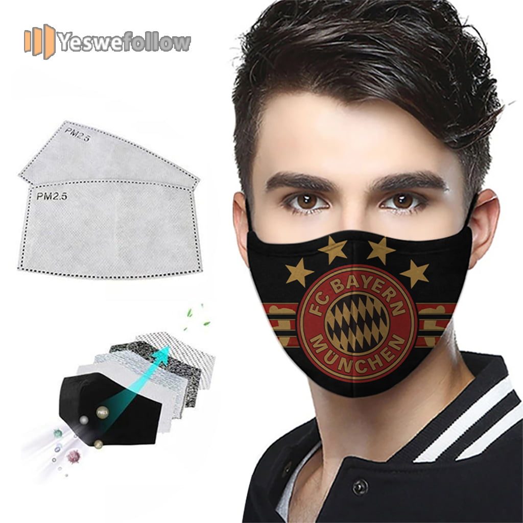 Bayern Munich Football FC 2021 Face Mask Bayern Munich Football FC Sport Mask