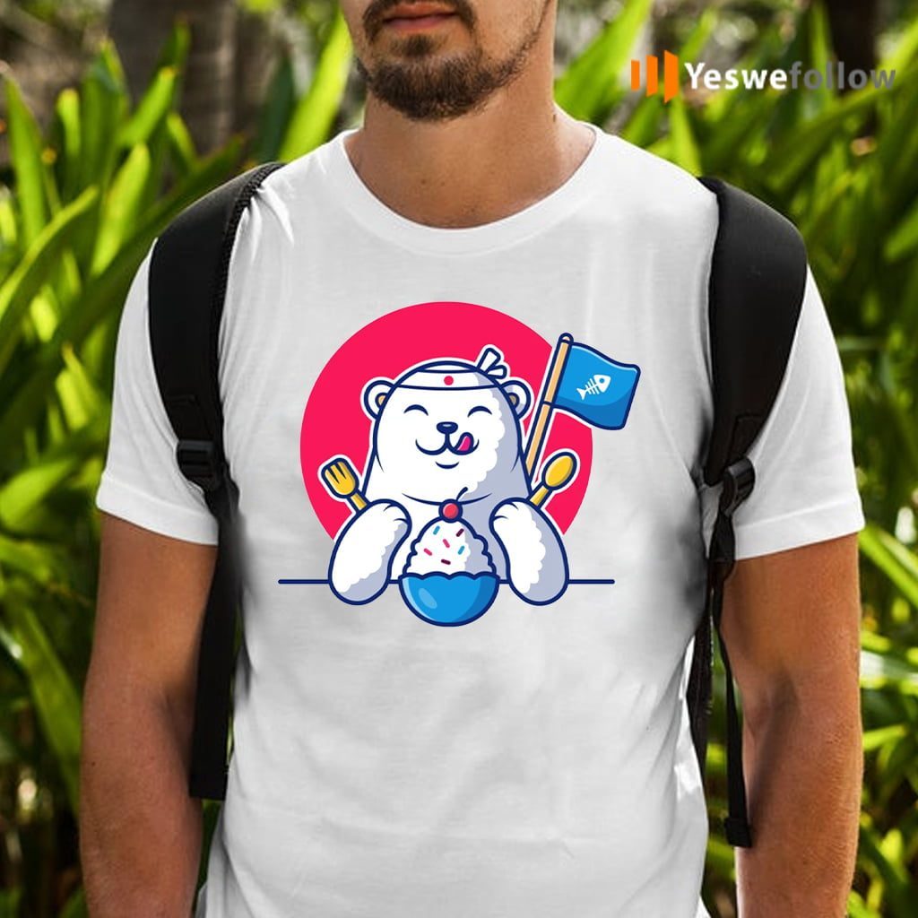 Cute polar bear eating ice cream Shirt