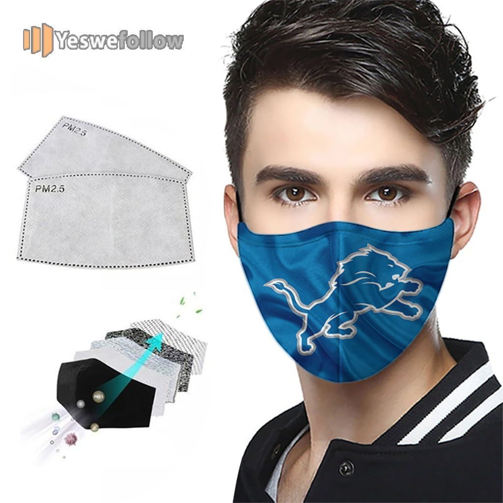 Detroit Lions Face Mask Detroit Lions 2021 Sport Mask