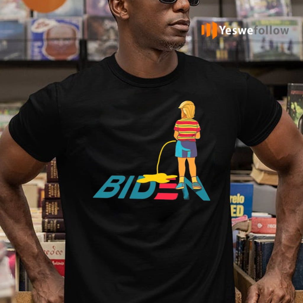Donald Trump Piss on Biden Buck Fiden Not My President Funny Political Pro Trump T-Shirts