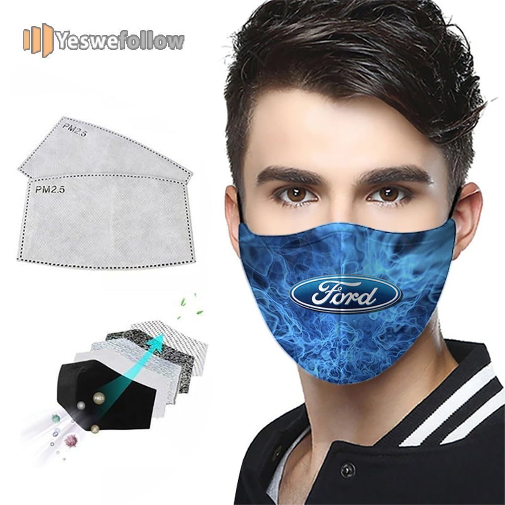 Ford Logo Car Face Mask Ford Logo Car Sport Mask