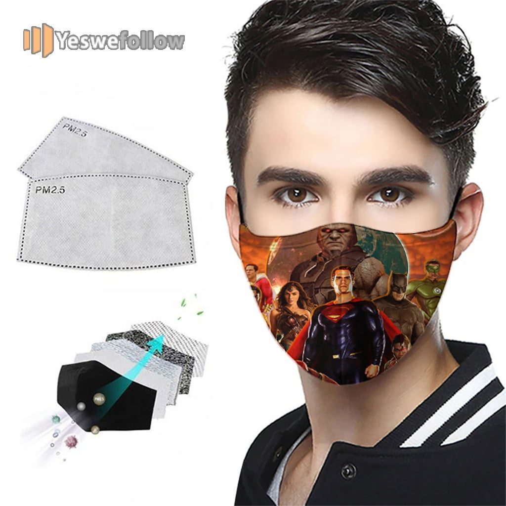 Justice League 2021 Face Mask Justice League Sport Mask