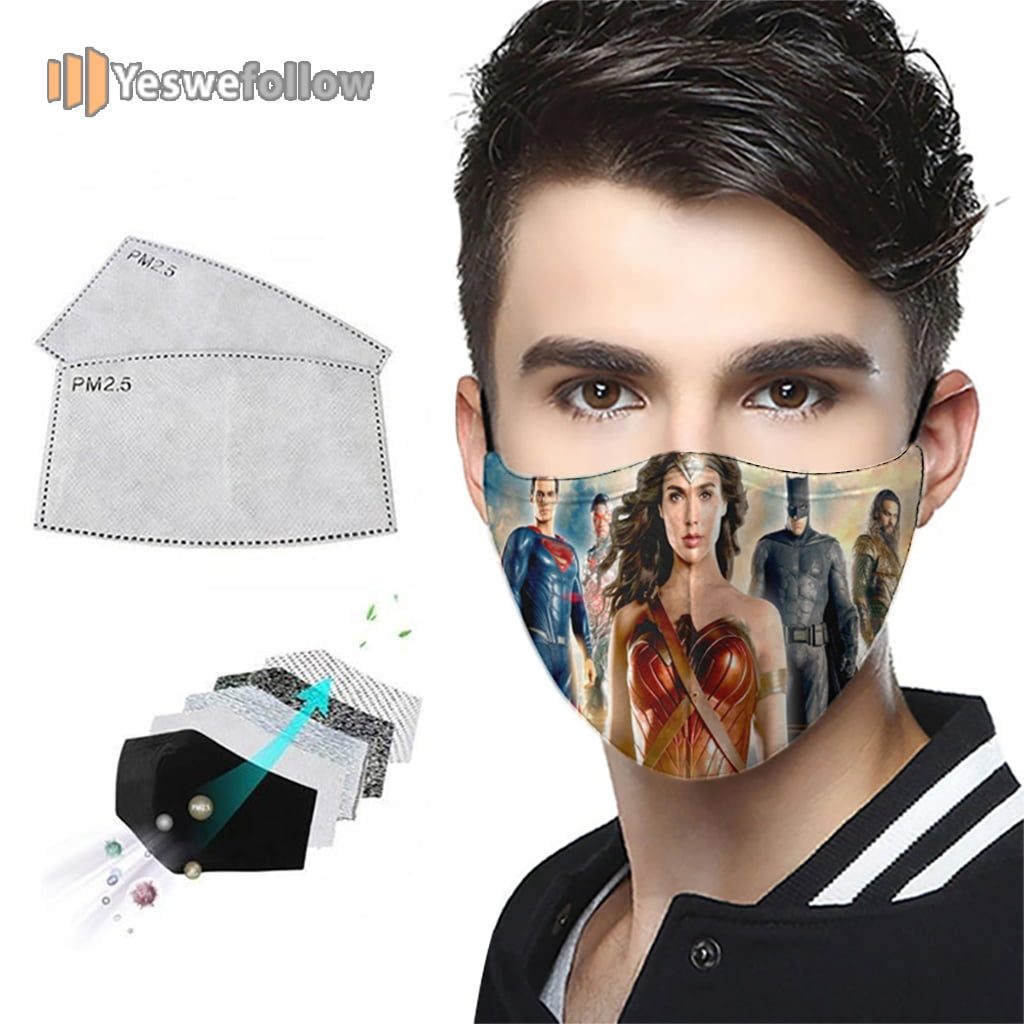 Justice League Face Mask Justice League Sport Mask