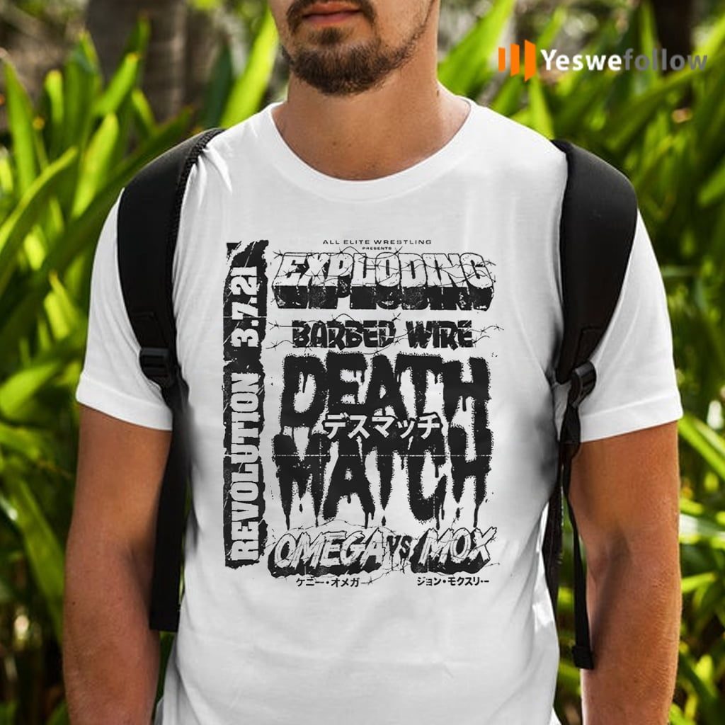 Kenny Omega Vs Jon Moxley Exploding Barbed Wire Death Match T-Shirts