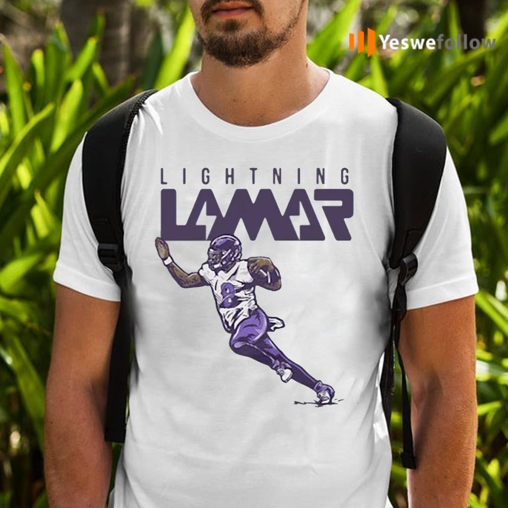 Lamar Jackson Baltimore Ravens Lightning Lamar Shirts