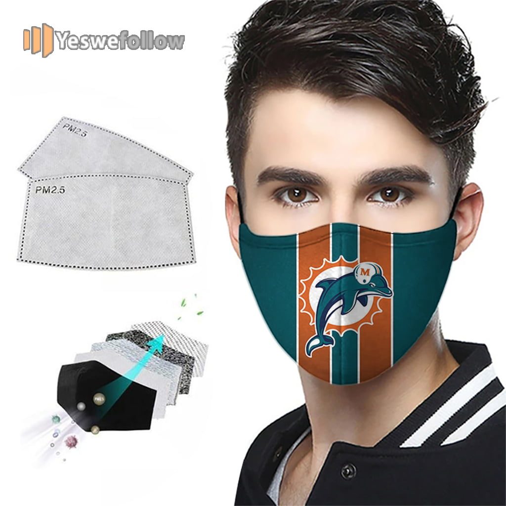 Miami Dolphins Face Mask Miami Dolphins Sport Mask