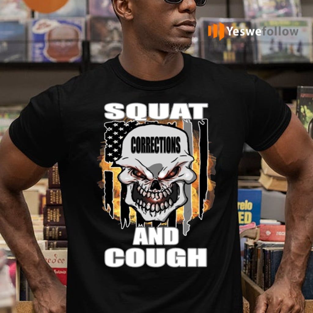 Squat And Cough Usa Flag TeeShirt