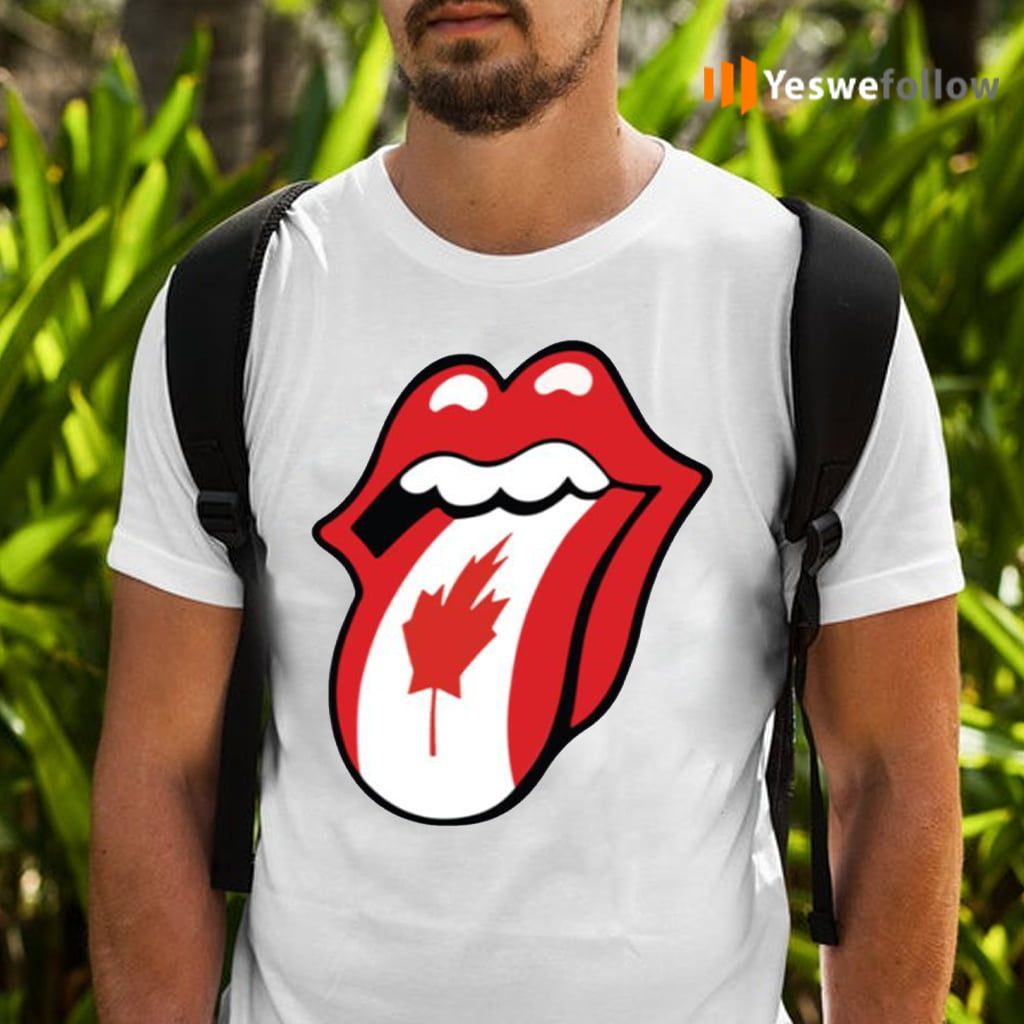 The Rolling Stones Lips Canadian Shirts