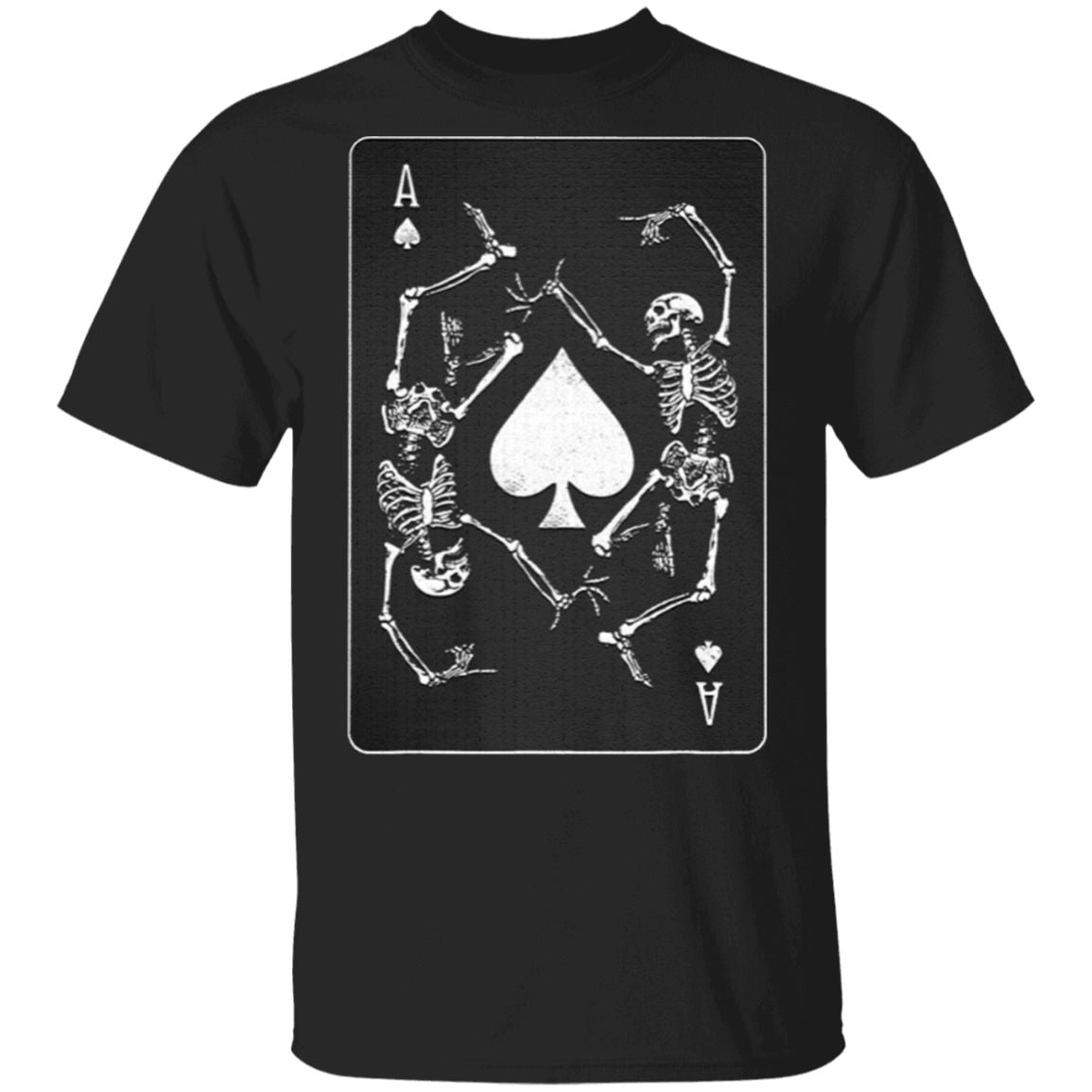 Goth Punk Ace Of Spades Card Shark Gambler T Shirt