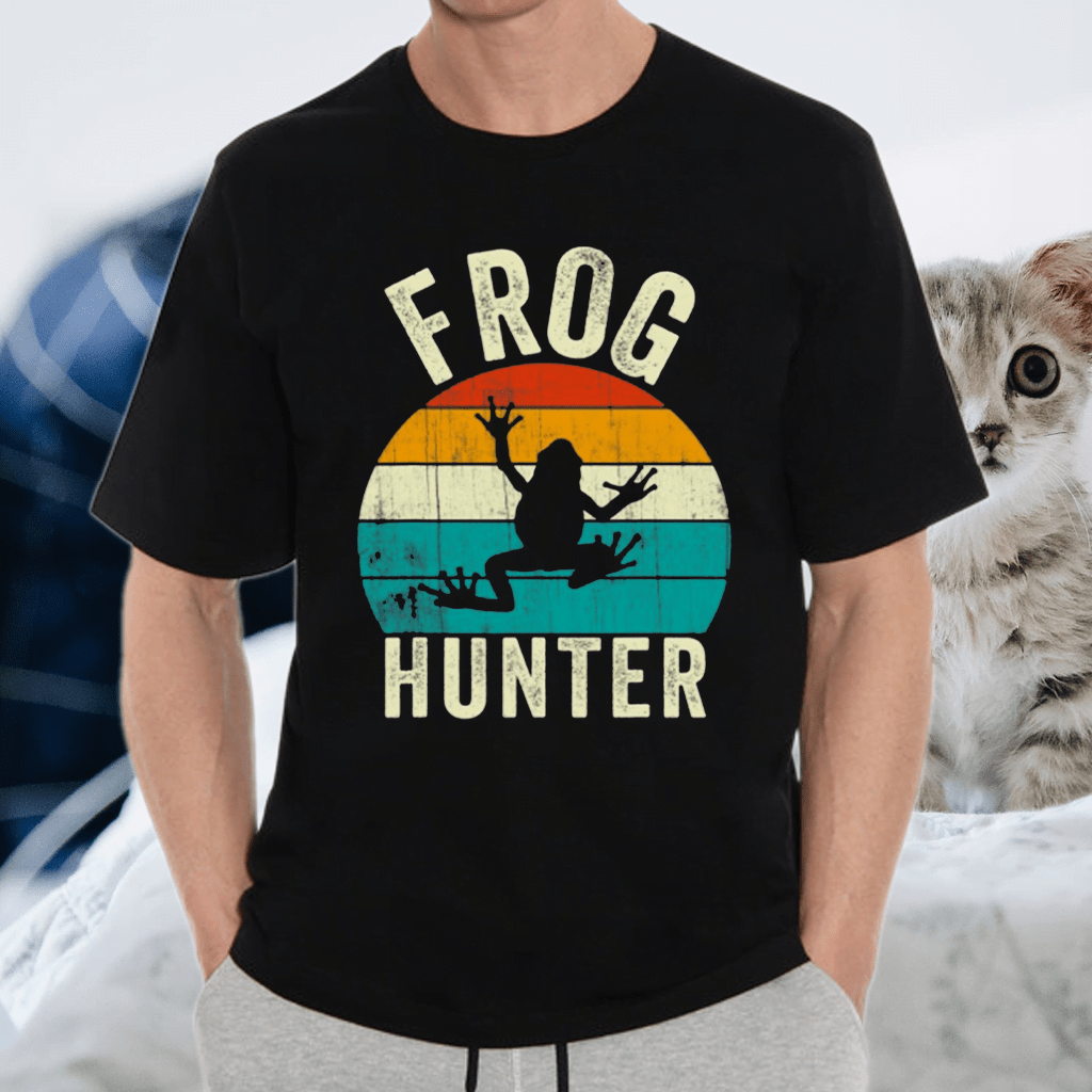 Frog Hunter Vintage Frogs Catcher Shirt