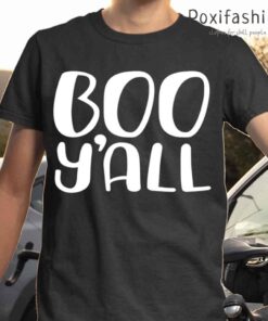 Boo Yall Boys  Girls Halloween Tshirts Black