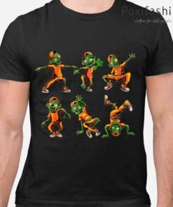 Dancing Zombie Dance Challenge Halloween Tshirts Black