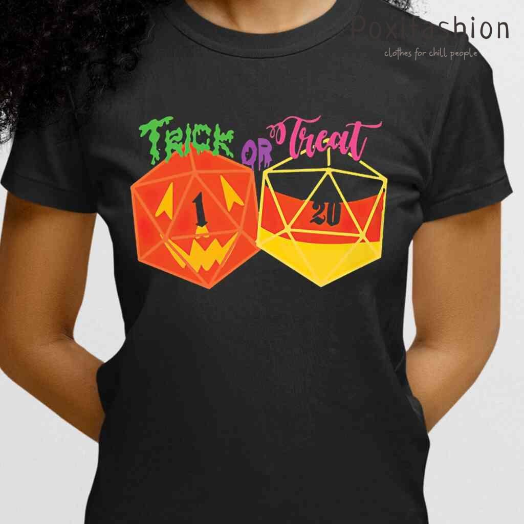 DnD Trick Or Treat Halloween Tshirts Black