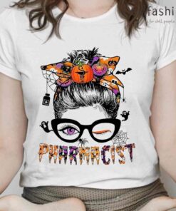 Phamarcist Eye Wink halloween Tshirts White