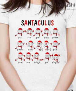 Santaculus Christmas Math Tshirts White