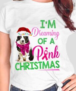 Welsh Corgi Santa Im Dreaming Of A Pink Christmas Tshirts White