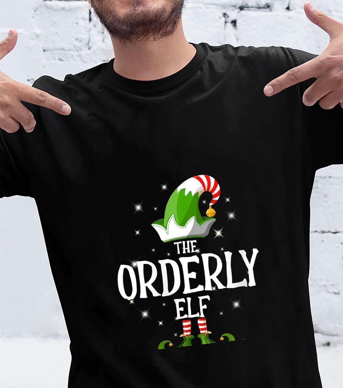 Womens The Orderly Elf Family Matching Group Christmas Shirt