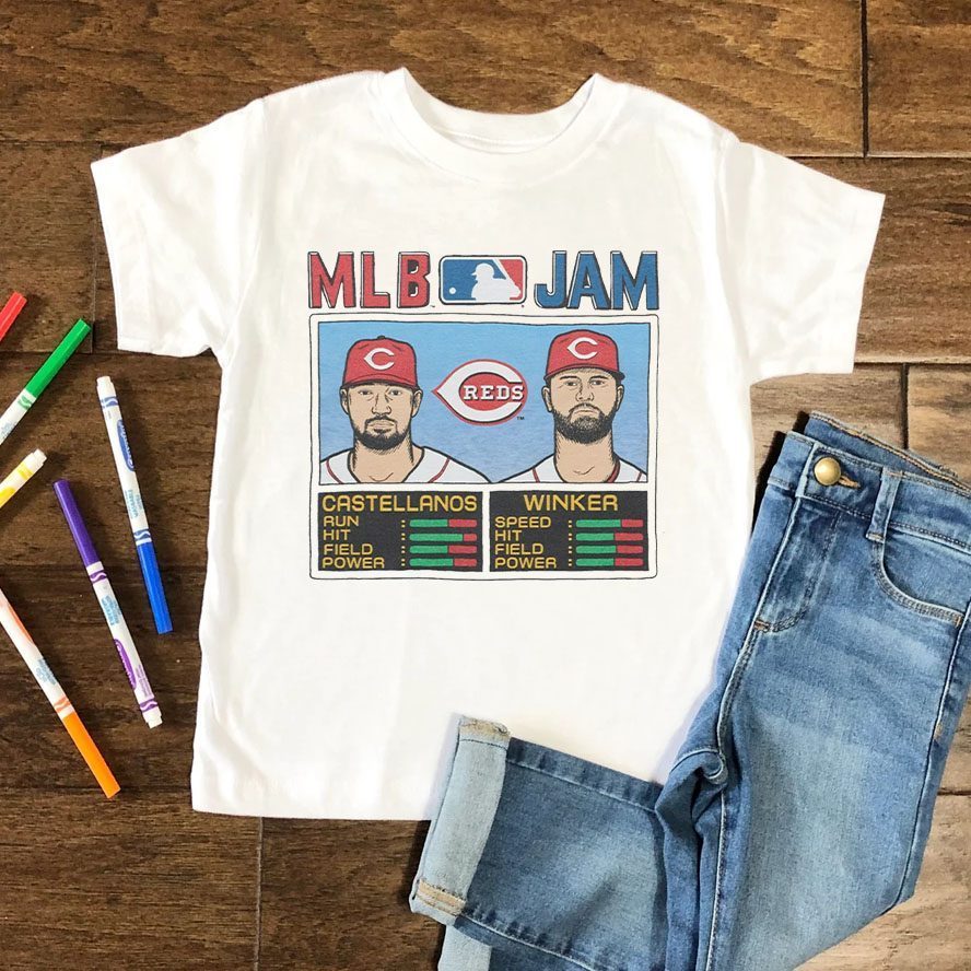 MLB Jam Reds Castellanos And Winker T Shirt