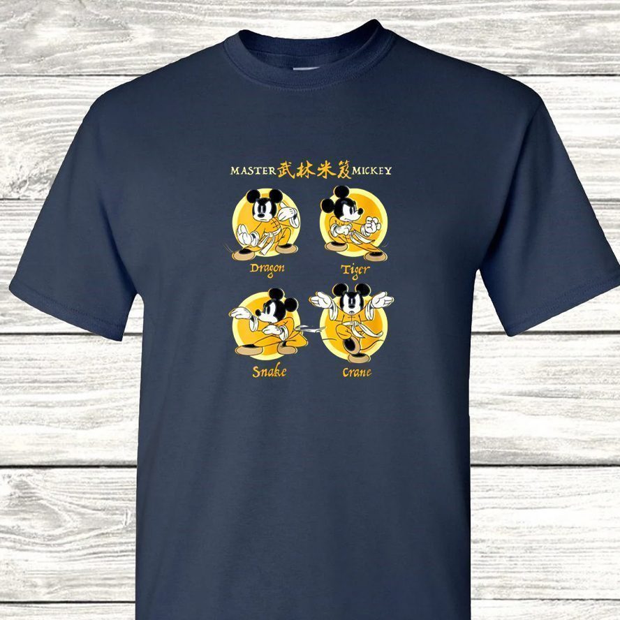 Womens Disney Mickey Mouse Master Mickey Kung-Fu T-Shirts
