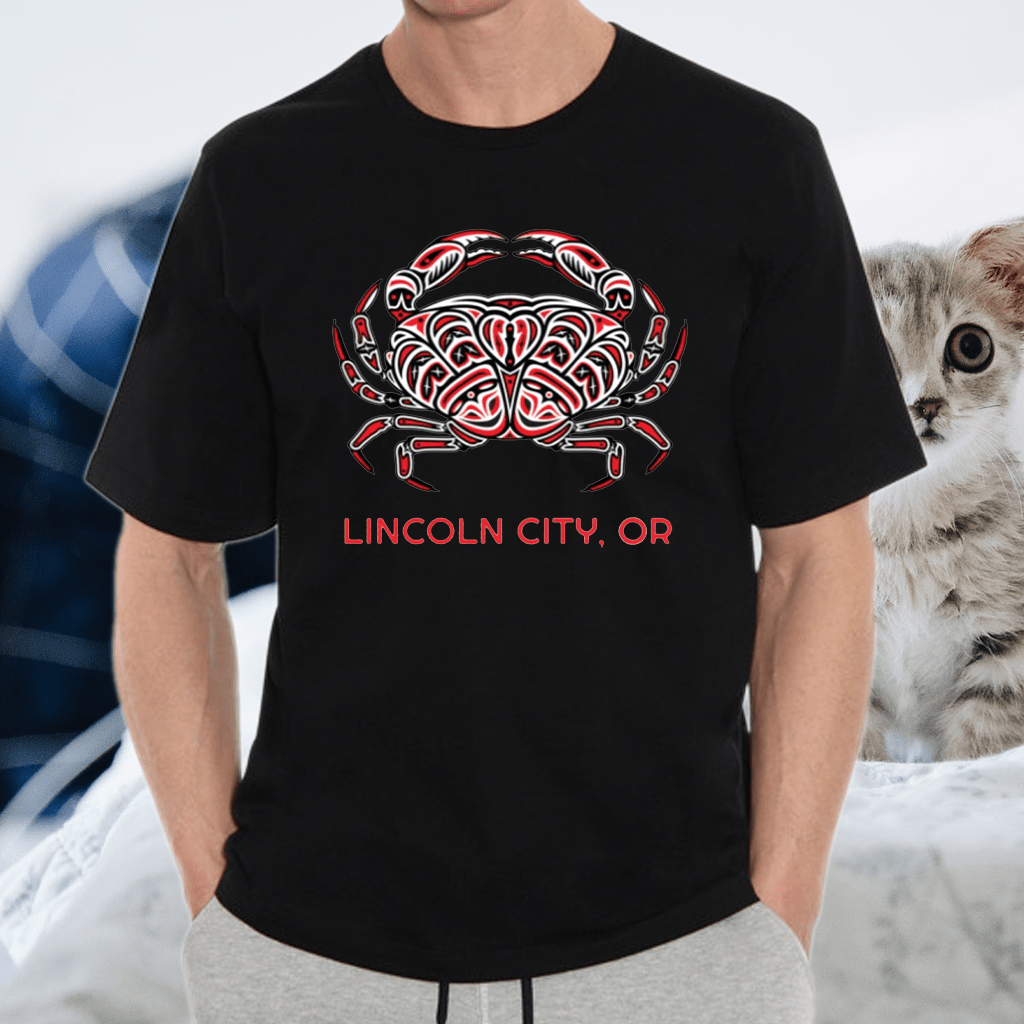 Lincoln City Oregon Dungeness Crab Native American TShirt