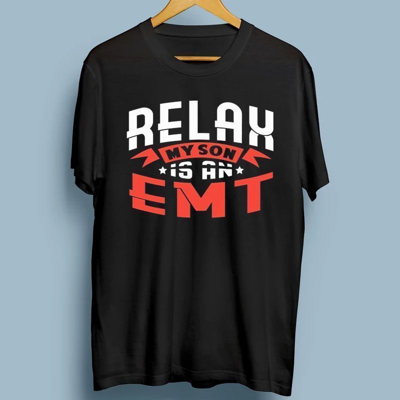 Relax My Son Is An Emt Rescue Ambulance T-Shirt