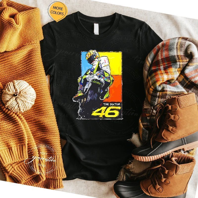 Valentino Rossi retraite main signature t-shirt