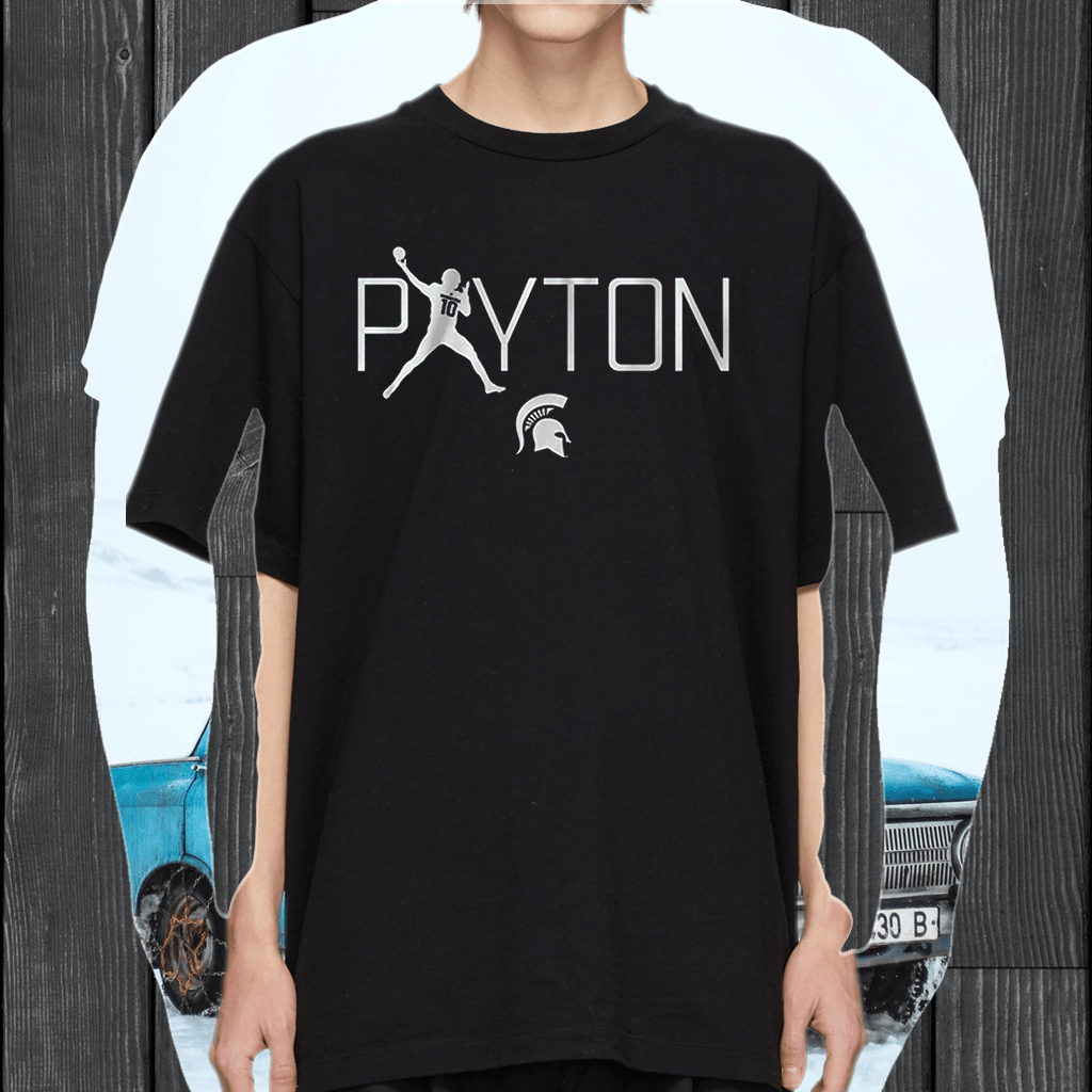 michigan state payton thorne silhouette tshirt