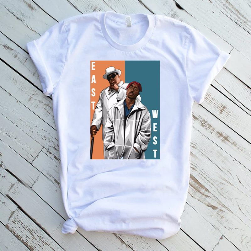 EAST VS WEST RAP LEGENDS RARE ART SHIRT