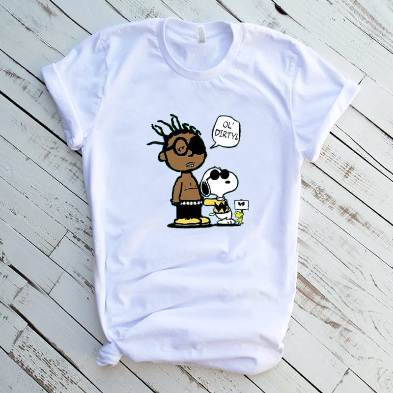 ODB OL DIRTY AND PEANUTS CARTOON ARTWORK RARE DESIGN QUALITY SHIRT FULL FRONT