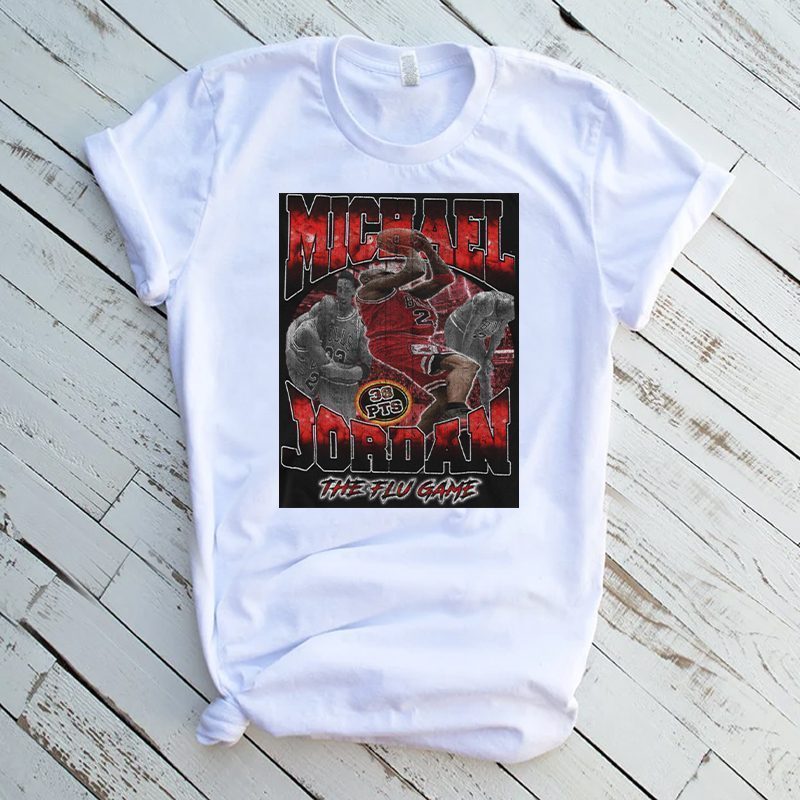 VINTAGE BOOTLEG FLU GAME AIR MJ LIKE MIKE BASKETBALL SHIRT