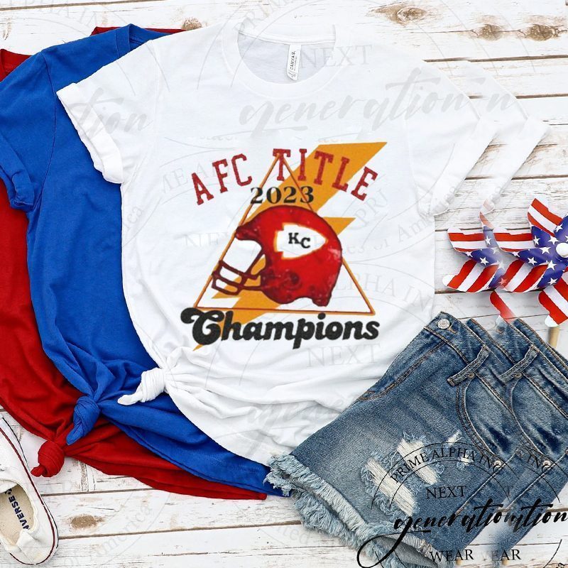 AFC Tittle 2023 Kansas City Chiefs Football Champions Shirts