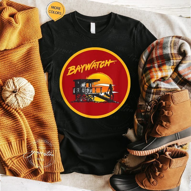 Baywatch Patch Logo Action Drama Comedy TV Series TShirt
