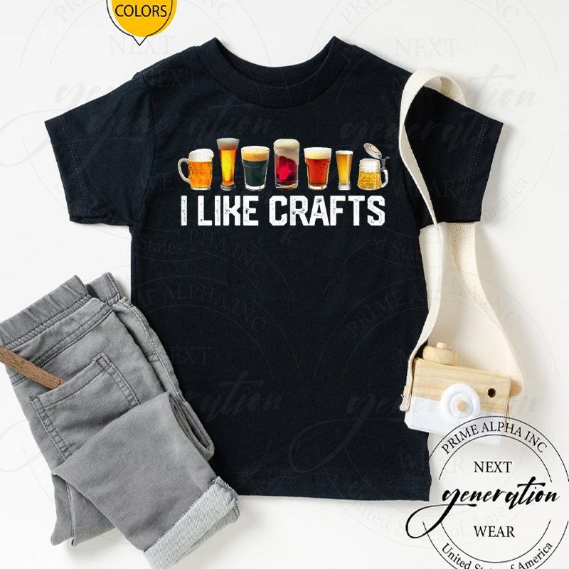 Womens Beer T-Shirt I Like Craft Beer Microbrew Hops Funny TShirts