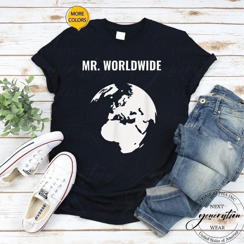 Worldwide Tour T-Shirt Mr. Worldwide Funny World Traveler TShirts