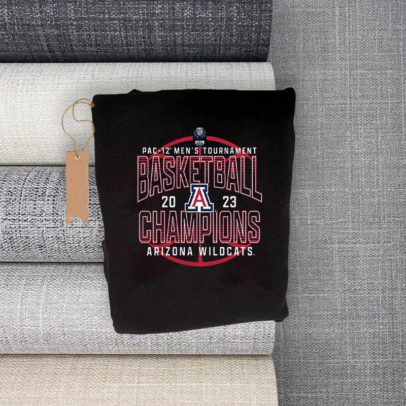 Arizona Wildcats 2023 Pac-12 Men’s Basketball Conference Tournament Champions T-Shirts