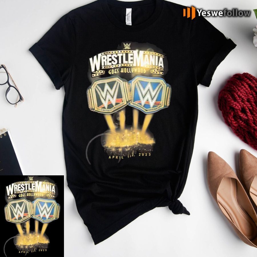 Mitchell & Ness Black WWE WrestleMania 39 Shirt