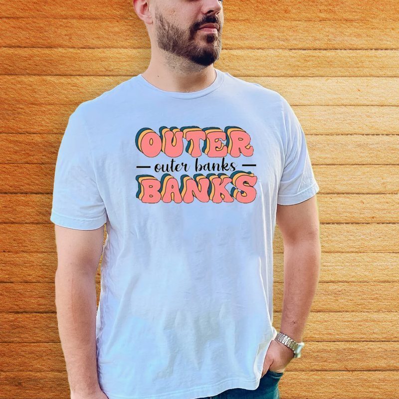 Typography Outer Banks Retro Style shirts